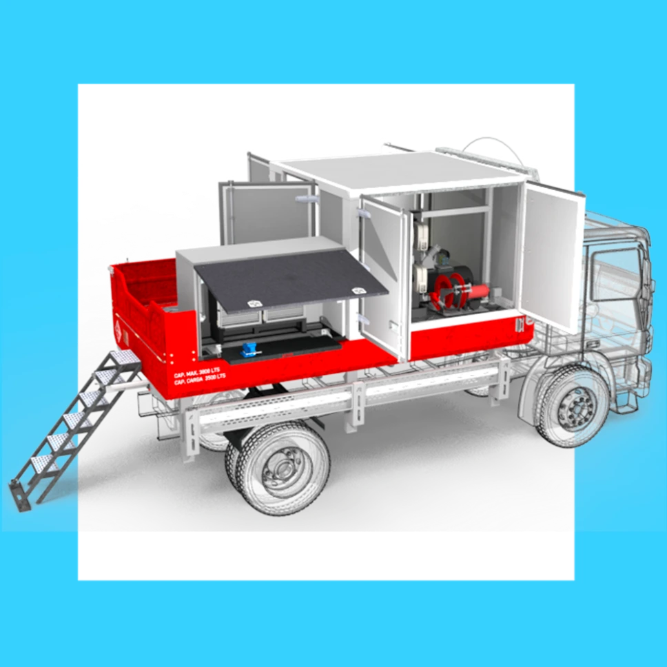TALLER DE LUBRICACION MÓVIL SOBRE CAMIÓN SEMITÉRMICO CON TANQUE CISTERNA | 01-004-011