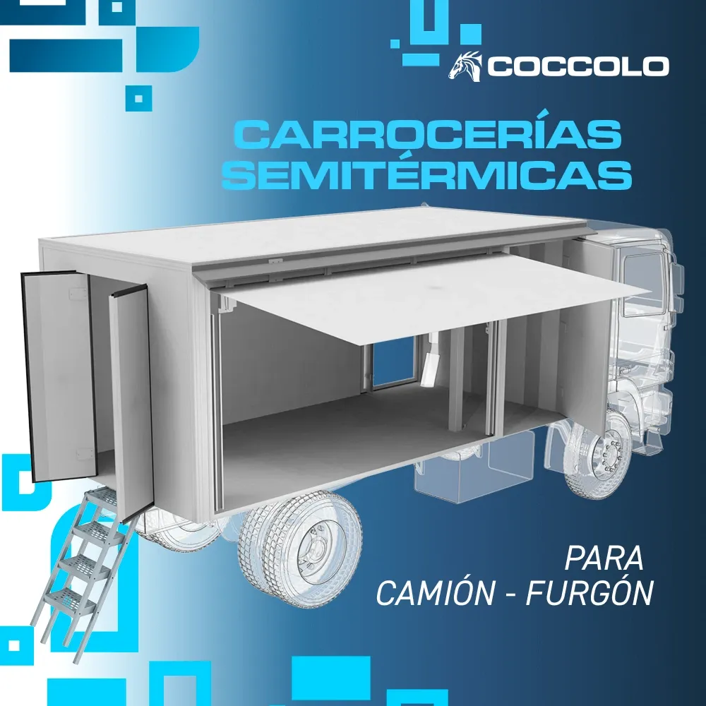 [09-001-001] CARROCERIAS SEMITERMICAS – CAMIÓN – FURGÓN (5100 X 2350 X 2100)