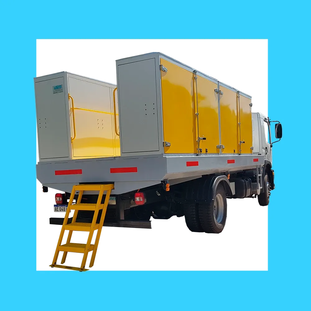 EQUIPAMIENTO PARA LUBRICACION MÓVIL CON TANQUE CISTERNA DIESEL 5000 LITROS SOBRE CAMIÓN SEMITÉRMICO