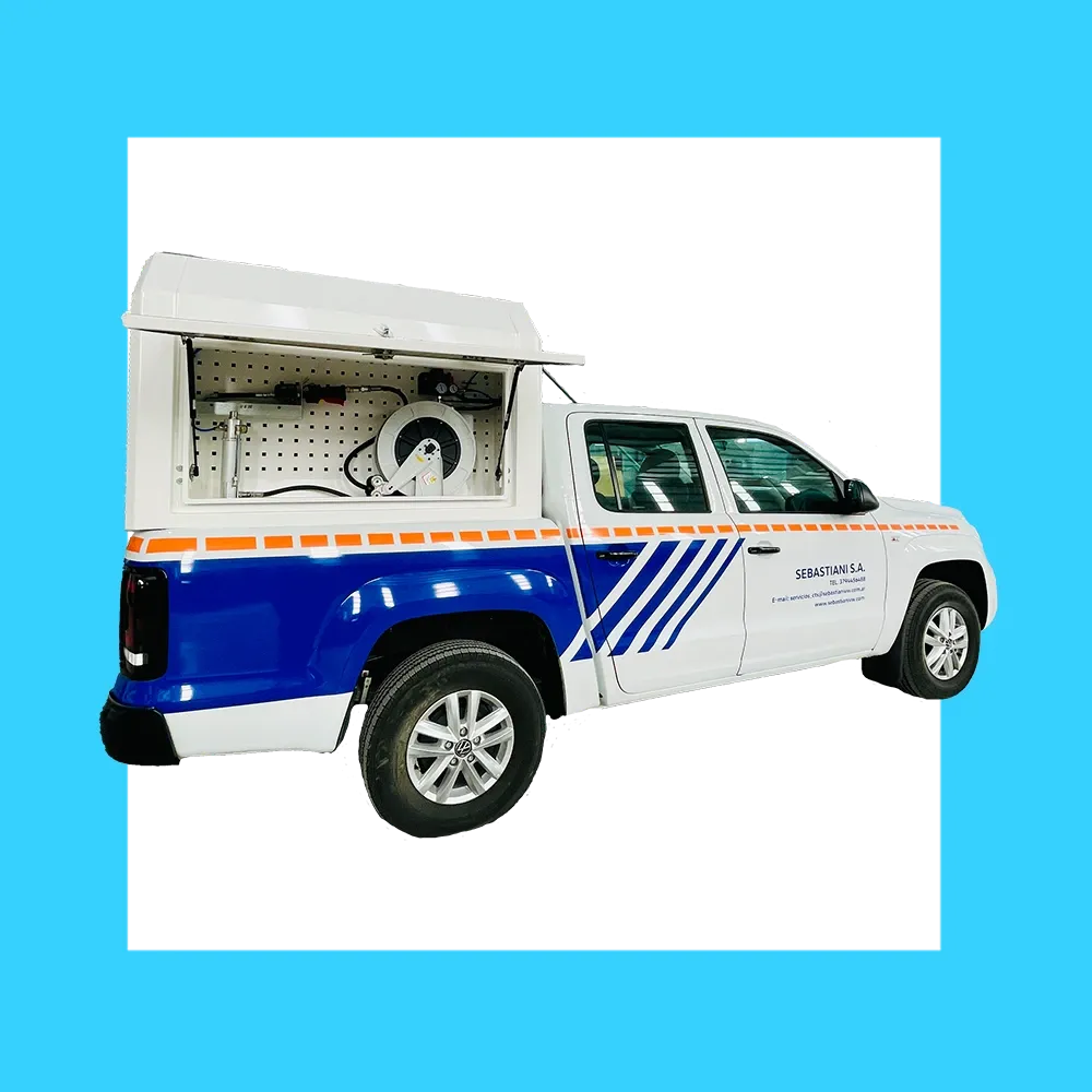 EQUIPAMIENTOS PARA LUBRICACIÓN Y TALLER MÓVIL SOBRE PICK UP CABINA DOBLE