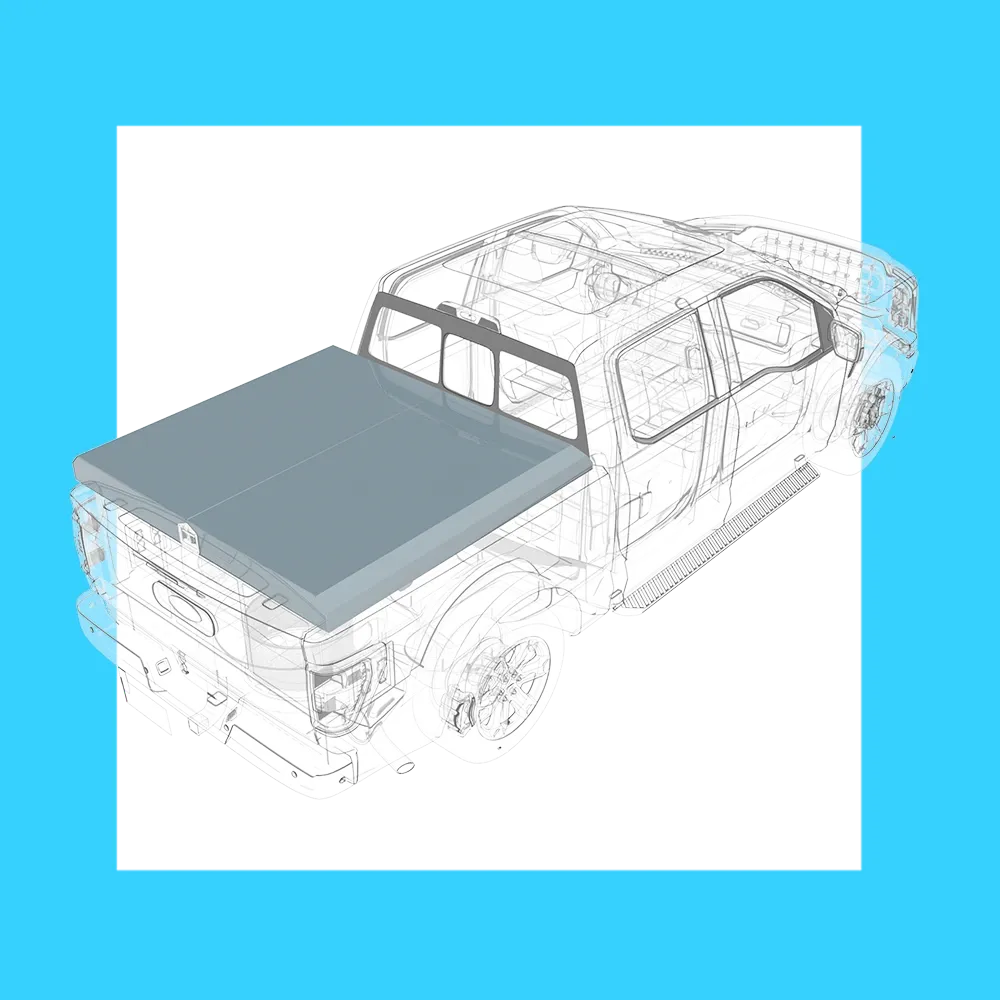 MODULO GUIA EXTRAIBLE CON COBERTOR PARA PICK UP CABINA DOBLE | 01-012-001
