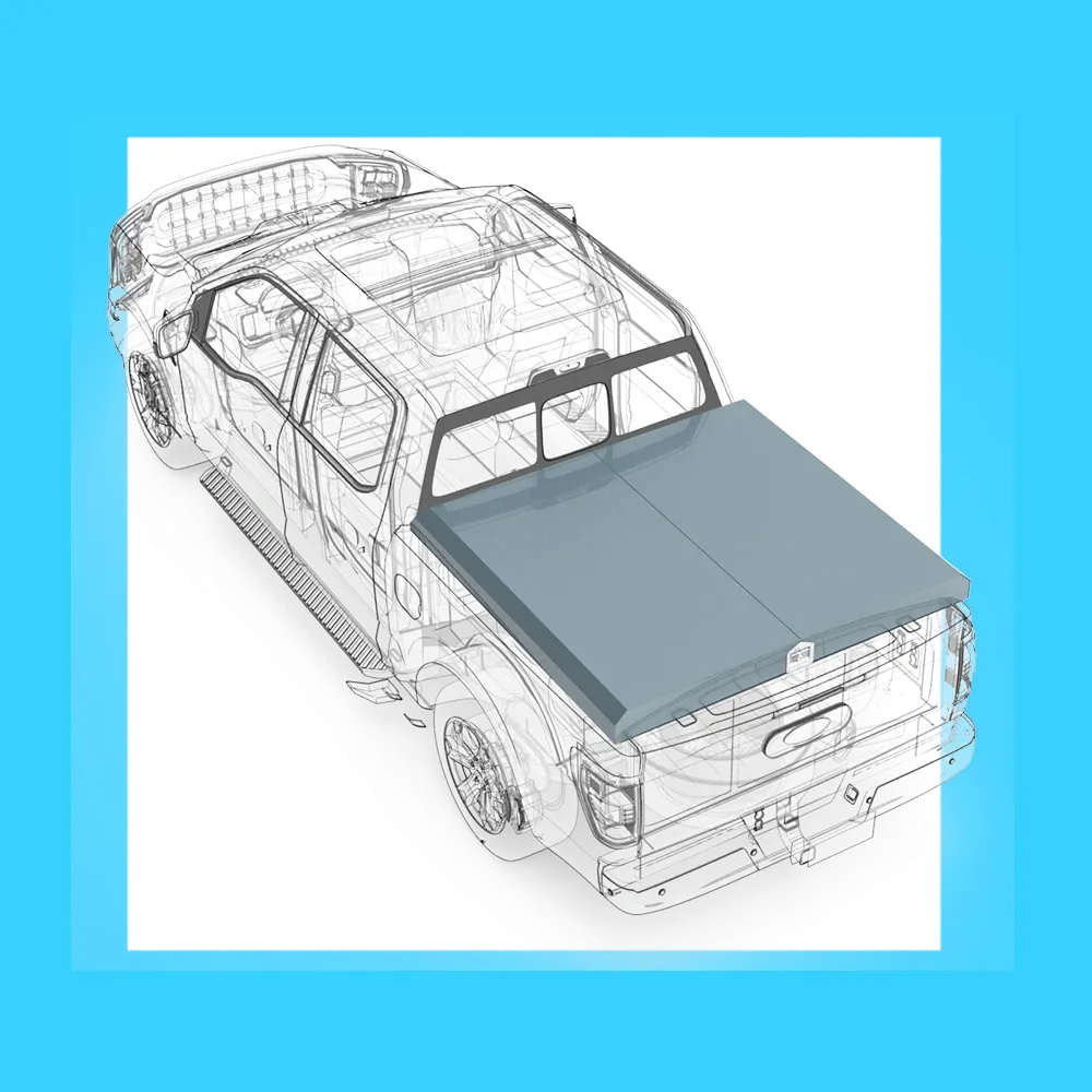 MODULO GUIA EXTRAIBLE CON COBERTOR PARA PICK UP CABINA DOBLE | 01-012-001