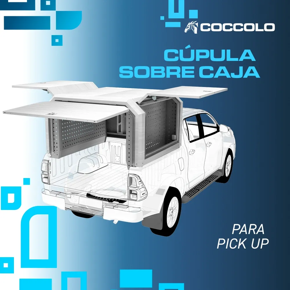[02-016-006] CÚPULA SOBRE CAJA – PICK UP – (1650 X 1550 X 1020 Alas de Gaviota, SAE 1010)