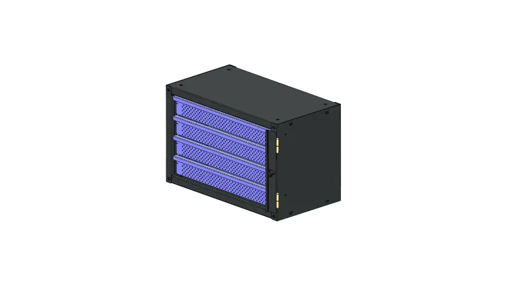 [02-012-003] CAJONERA PARA MODULO DE SERVICIO 4 CAJONES | 02-012-003