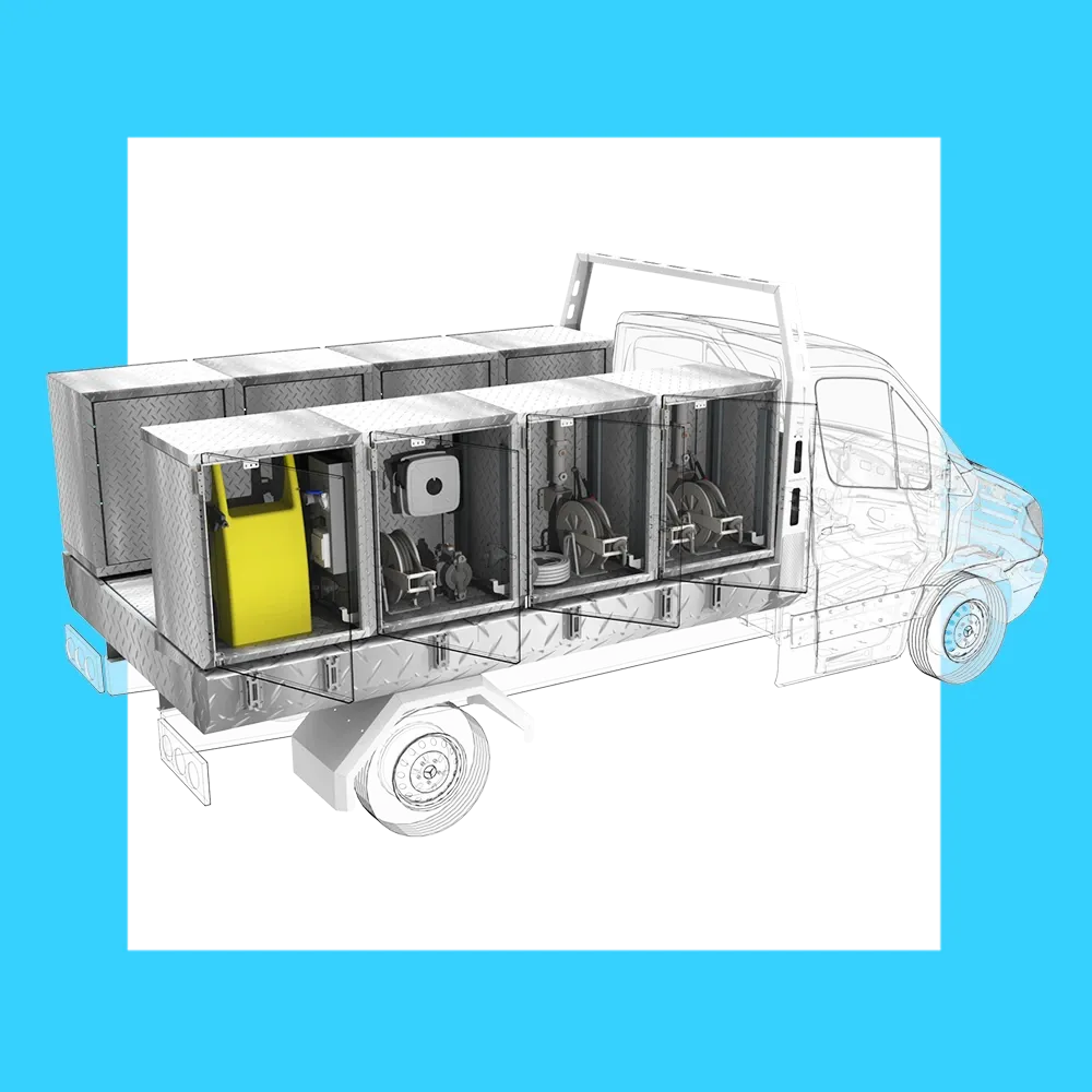 [16-002-003] CARROZADO CISTERNA MAS BAULERAS Y EQUIPAMIENTO SOBRE FURGON | 16-002-003