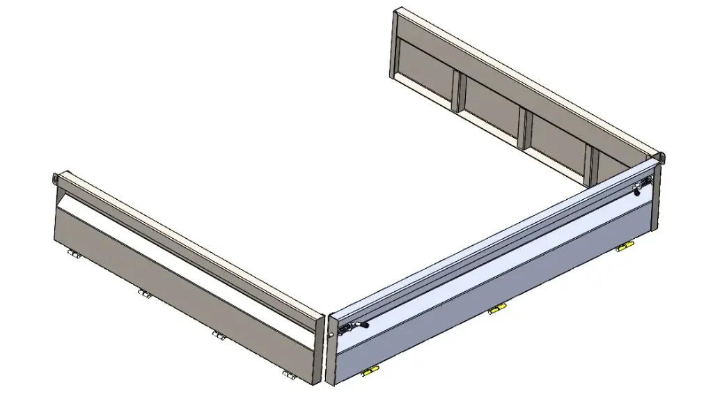 [09-002-002 CD] BARANDA REBATIBLE PARA CABINA DOBLE